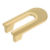 Ручка скоба геометрия 4200 032PC35 матовое золото длина 100 мм (1 шт.)  крепление 32 мм 