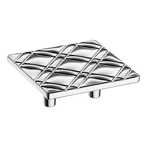 Ручка кнопка 4201 032MP02 цвет глянцевый хром ширина 64 мм, крепление 32 мм 