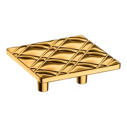 Ручка кнопка 4201 032MP11 цвет глянцевое золото ширина 64 мм, крепление 32 мм  