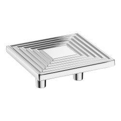 Ручка кнопка квадратная геометрия 4203 032MP02 глянцевый хром 64 мм Ручка кнопка квадратная геометрия 4203 032MP02 глянцевый хром 64 мм