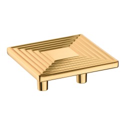 Ручка кнопка квадратная геометрия 4203 032MP11 глянцевое золото 64 мм Ручка кнопка квадратная геометрия 4203 032MP11 глянцевое золото 64 мм