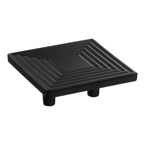 Ручка кнопка квадратная 4203 032MP24 черный матовый ширина 64 мм, крепление 32 мм 