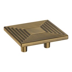 Ручка кнопка квадратная геометрия 4203 032MP30 бронза 64 мм Ручка кнопка квадратная геометрия 4203 032MP30 бронза 64 мм