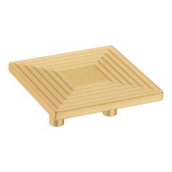 Ручка кнопка квадратная геометрия 4203 032PC35 матовое золото 64 мм   