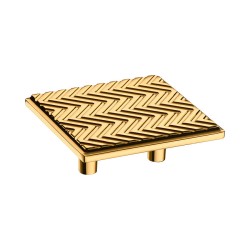 Ручка кнопка квадратная геометрия 4204 032MP11 глянцевое золото 64 мм крепление 32 мм Ручка кнопка квадратная геометрия 4204 032MP11 глянцевое золото 64 мм крепление 32 мм