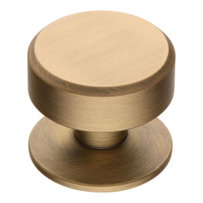 Ручка кнопка цилиндр 4238 002MP30 цвет состаренная латунь диаметр 35 мм 