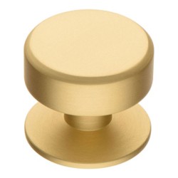 Ручка кнопка цилиндр 4238 002PC35 цвет матовое золото диаметр 35 мм