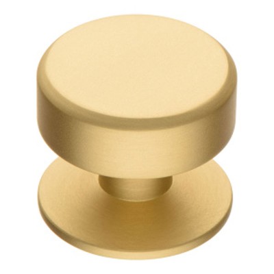 Ручка кнопка цилиндр 4238 002PC35 цвет матовое золото диаметр 35 мм