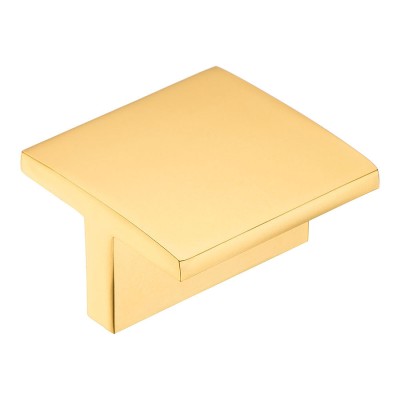 Ручка кнопка Т-образная 4252.032 Gold цвет глянцевое золото крепление 32 мм