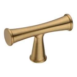 Ручка кнопка Т-образная 43-Champagne Gold цвет матовая латунь длина 53 мм Ручка кнопка Т-образная 43-Champagne Gold цвет матовая латунь длина 53 мм