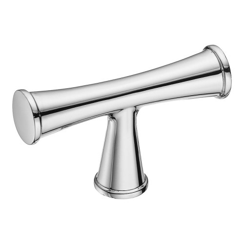 Ручка кнопка Т-образная 43-Chrome цвет глянцевый хром длина 53 мм 