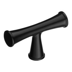 Ручка кнопка Т-образная 43-Matt Black цвет черный матовый длина 53 мм  