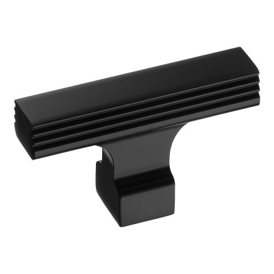 Ручка кнопка Т-образная 63-Matt Black цвет черный матовый длина 50 мм Ручка кнопка Т-образная 63-Matt Black цвет черный матовый длина 50 мм