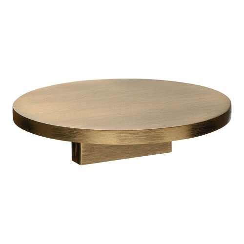 Ручка кнопка круглая 7207 0090 ABM-ABM цвет состаренная латунь диаметр 90 мм, крепление 32 мм