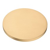Ручка кнопка круглая 7207 0090 GB-GB цвет матовая латунь диаметр 90 мм, крепление 32 мм