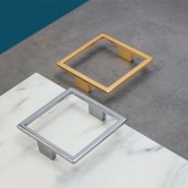 Ручка квадрат геометрия 7530 Gold цвет глянцевое золото ширина 104 мм          