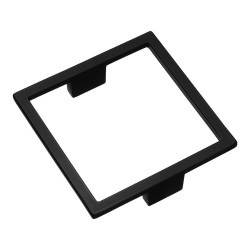 Ручка квадрат геометрия 7530 Matt Black цвет черный матовый ширина 104 мм             