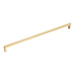 Ручка скоба 7938 0320 GL цвет глянцевое золото длина 328 мм, крепление 320 мм 