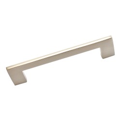 Ручка скоба 8028.16 цвет никель длина 157 мм, крепление 128 мм