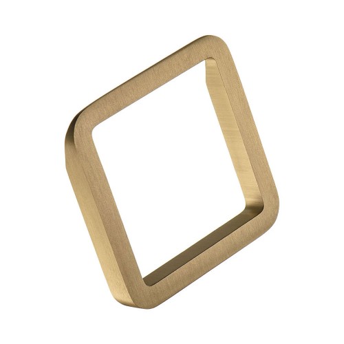 Ручка скоба квадрат 8230 0064 BB цвет матовое золото ширина 72 мм, крепление 64 мм 