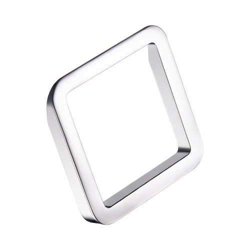 Ручка скоба квадрат 8230 0064 CR цвет глянцевый хром ширина 72 мм, крепление 64 мм 