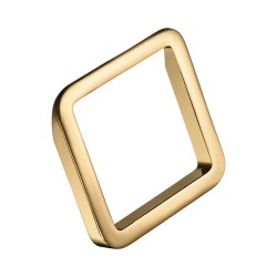 Ручка квадрат геометрия 8230 0064 GL цвет глянцевое золото ширина 72 мм             