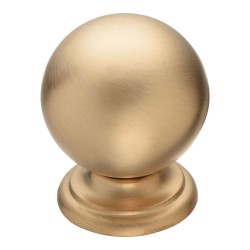 Ручка кнопка шар 8353-020 цвет матовая латунь диаметр 24 мм Ручка кнопка шар 8353-020 цвет матовая латунь диаметр 24 мм