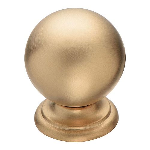 Ручка кнопка шар 8353-020 цвет матовая латунь диаметр 24 мм
