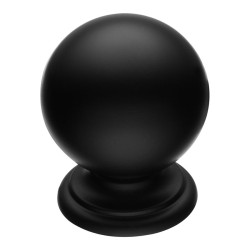 Ручка кнопка шар 8353-032 цвет черный матовый диаметр 24 мм Ручка кнопка шар 8353-032 цвет черный матовый диаметр 24 мм