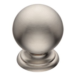 Ручка кнопка шар 8353-038 цвет никель диаметр 24 мм Ручка кнопка шар 8353-038 цвет никель диаметр 24 мм