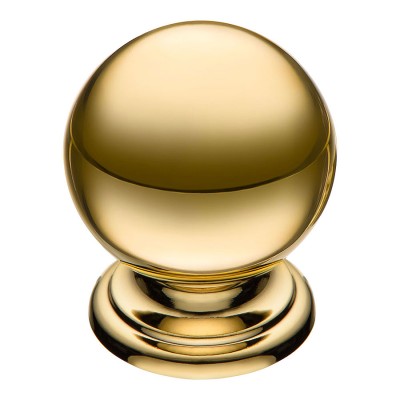 Ручка кнопка шар 8353-100 цвет глянцевое золото диаметр 24 мм Ручка кнопка шар 8353-100 цвет глянцевое золото диаметр 24 мм