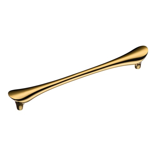 Ручка скоба 8600 160 Gold цвет глянцевое золото длина 187 мм, крепление 160 мм 