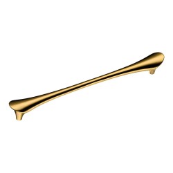 Ручка скоба 8600 192 Gold цвет глянцевое золото длина 215 мм, крепление 192 мм Ручка скоба 8600 192 Gold цвет глянцевое золото длина 215 мм, крепление 192 мм