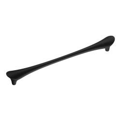 Ручка скоба 8600 192 Matt Black цвет черный матовый длина 215 мм, крепление 192 мм 