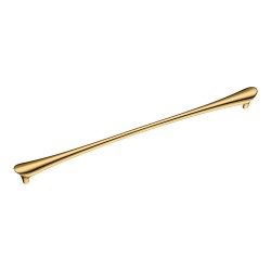 Ручка скоба 8600 320 Gold цвет глянцевое золото длина 345 мм, крепление 320 мм