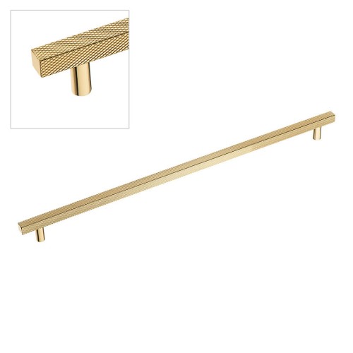 Ручка скоба 8767 0416 GL-GL цвет глянцевое золото длина 468 мм, крепление 416 мм