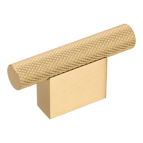 Ручка кнопка Т-образная 8769 0016 BB-BB цвет матовое золото длина 60 мм, крепление 16 мм 