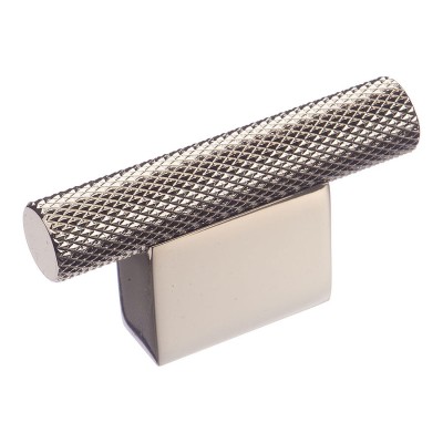 Ручка кнопка Т-образная 8769 0016 PN-PN цвет глянцевый никель длина 60 мм крепление 16 мм Ручка кнопка Т-образная 8769 0016 PN-PN цвет глянцевый никель длина 60 мм крепление 16 мм