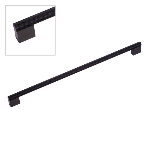 Ручка скоба 8783 0352 AL6-AL6 цвет черный длина 385 мм, крепление 352 мм