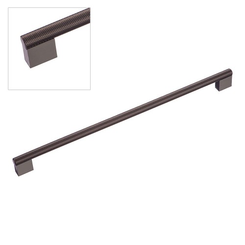 Ручка скоба 8783 0352 BBN-BBN цвет черный матовый никель длина 385 мм, крепление 352 мм