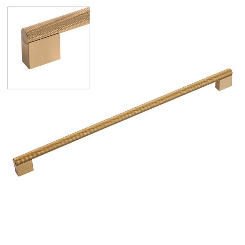 Ручка скоба 8783 0352 GLB-GLB цвет матовое золото длина 385 мм, крепление 352 мм