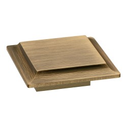 Ручка кнопка квадратная 9116 0016 ABM цвет состаренная латунь ширина 60 мм крепление 16 мм Ручка кнопка квадратная 9116 0016 ABM цвет состаренная латунь ширина 60 мм крепление 16 мм