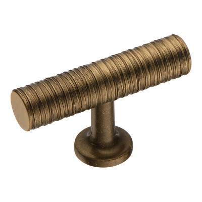 Ручка кнопка Т-образная 9208 0008 ABM-ABM цвет состаренная латунь длина 60 мм Ручка кнопка Т-образная 9208 0008 ABM-ABM цвет состаренная латунь длина 60 мм