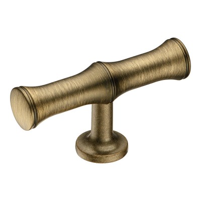 Ручка кнопка Т-образная 9244 0008 ABM-ABM цвет состаренная латунь длина 70 мм 