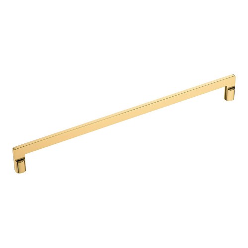 Ручка скоба 9393 0320 GL цвет глянцевое золото длина 335 мм, крепление 320 мм