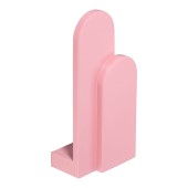 Ручка кнопка Г-образная AT 102.16.61 ATIPICA цвет розовый длина 99 мм, крепление 16 мм