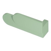 Ручка кнопка Г-образная AT 102.16.62 ATIPICA цвет зеленый длина 99 мм, крепление 16 мм