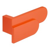 Ручка кнопка Г-образная AT 102.16.63 ATIPICA цвет оранжевый длина 99 мм, крепление 16 мм