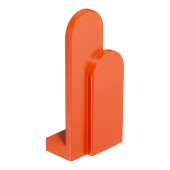 Ручка кнопка Г-образная AT 102.16.63 ATIPICA цвет оранжевый длина 99 мм, крепление 16 мм