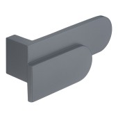 Ручка кнопка Г-образная AT 102.16.64 ATIPICA цвет серый длина 99 мм, крепление 16 мм